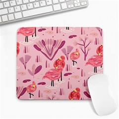 Seamless-pattern-with-flamingo Large Mousepads by nate14shop