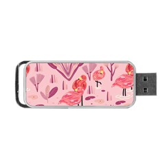 Seamless-pattern-with-flamingo Portable Usb Flash (two Sides) by nate14shop