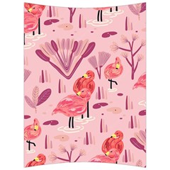 Seamless-pattern-with-flamingo Back Support Cushion by nate14shop