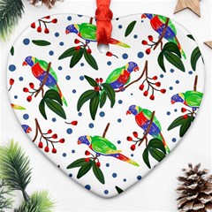 Seamless-pattern-with-parrot Ornament (heart)