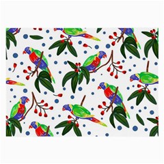 Seamless-pattern-with-parrot Large Glasses Cloth (2 Sides) by nate14shop