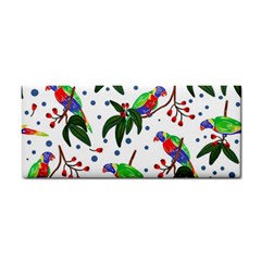 Seamless-pattern-with-parrot Hand Towel by nate14shop