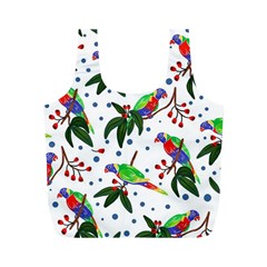 Seamless-pattern-with-parrot Full Print Recycle Bag (m) by nate14shop