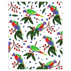 Seamless-pattern-with-parrot Drawstring Bag (small) by nate14shop