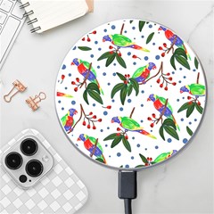 Seamless-pattern-with-parrot Wireless Charger by nate14shop