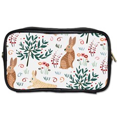 Seamless-pattern-with-rabbit Toiletries Bag (two Sides) by nate14shop