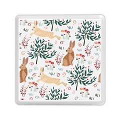 Seamless-pattern-with-rabbit Memory Card Reader (square) by nate14shop