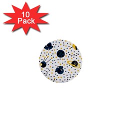 Seamless-pattern-with-spaceships-stars 002 1  Mini Buttons (10 pack) 