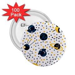 Seamless-pattern-with-spaceships-stars 002 2.25  Buttons (100 pack) 