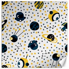 Seamless-pattern-with-spaceships-stars 002 Canvas 12  x 12 