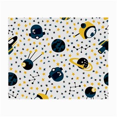 Seamless-pattern-with-spaceships-stars 002 Small Glasses Cloth (2 Sides)