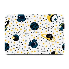 Seamless-pattern-with-spaceships-stars 002 Plate Mats