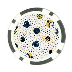 Seamless-pattern-with-spaceships-stars 002 Poker Chip Card Guard