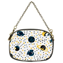 Seamless-pattern-with-spaceships-stars 002 Chain Purse (One Side)