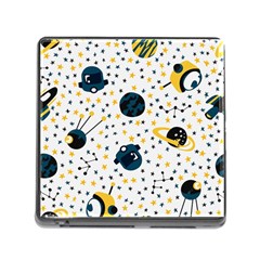 Seamless-pattern-with-spaceships-stars 002 Memory Card Reader (Square 5 Slot)