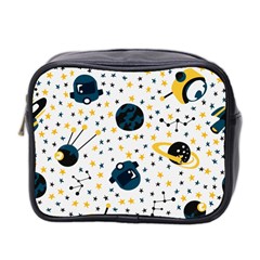 Seamless-pattern-with-spaceships-stars 002 Mini Toiletries Bag (Two Sides)