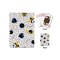 Seamless-pattern-with-spaceships-stars 002 Playing Cards Single Design (Mini)