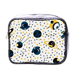 Seamless-pattern-with-spaceships-stars 002 Mini Toiletries Bag (one Side) by nate14shop