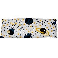 Seamless-pattern-with-spaceships-stars 002 Body Pillow Case Dakimakura (Two Sides)