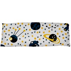 Seamless-pattern-with-spaceships-stars 002 Body Pillow Case (dakimakura) by nate14shop