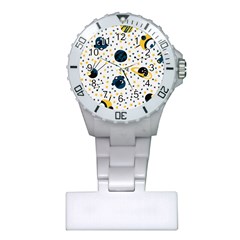 Seamless-pattern-with-spaceships-stars 002 Plastic Nurses Watch