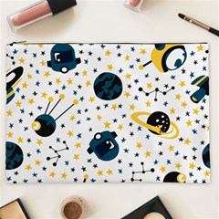 Seamless-pattern-with-spaceships-stars 002 Cosmetic Bag (xxl) by nate14shop