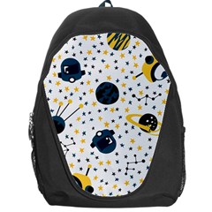 Seamless-pattern-with-spaceships-stars 002 Backpack Bag by nate14shop