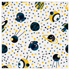 Seamless-pattern-with-spaceships-stars 002 Lightweight Scarf 