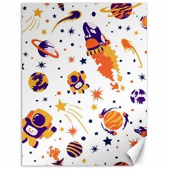 Seamless-pattern-with-spaceships-stars 005 Canvas 12  X 16  by nate14shop