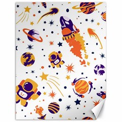 Seamless-pattern-with-spaceships-stars 005 Canvas 18  X 24  by nate14shop