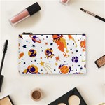 Seamless-pattern-with-spaceships-stars 005 Cosmetic Bag (Small) Front