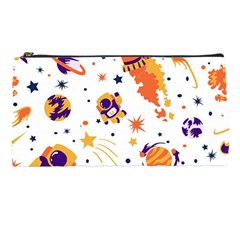 Seamless-pattern-with-spaceships-stars 005 Pencil Case by nate14shop