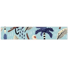 Tropical-leaves-seamless-pattern-with-monkey Large Flano Scarf  by nate14shop