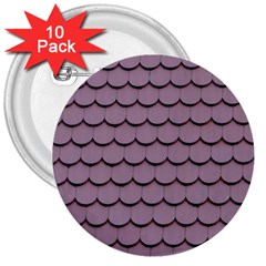 House-roof 3  Buttons (10 Pack)  by nate14shop