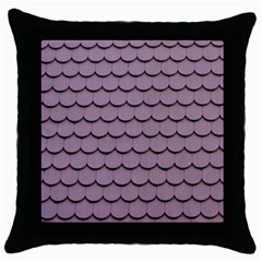 House-roof Throw Pillow Case (black)