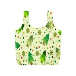 Hand Drawn Christmas Full Print Recycle Bag (S) Front