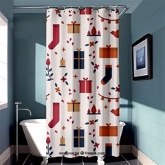 Christmas-gifts-socks-pattern Shower Curtain 36  X 72  (stall)  by nate14shop