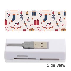 Christmas-gifts-socks-pattern Memory Card Reader (stick) by nate14shop