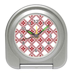 Christmas-pattern-design Travel Alarm Clock by nate14shop