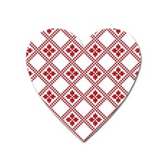 Christmas-pattern-design Heart Magnet by nate14shop