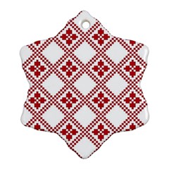 Christmas-pattern-design Snowflake Ornament (two Sides) by nate14shop