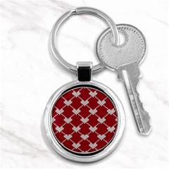 Christmas-seamless-knitted-pattern-background Key Chain (round) by nate14shop