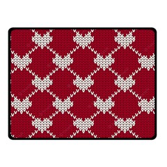 Christmas-seamless-knitted-pattern-background Fleece Blanket (small) by nate14shop