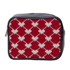 Christmas-seamless-knitted-pattern-background Mini Toiletries Bag (two Sides) by nate14shop