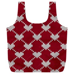 Christmas-seamless-knitted-pattern-background Full Print Recycle Bag (xxl) by nate14shop