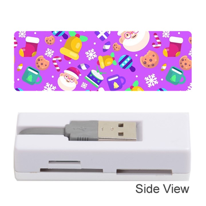 Flat-christmas-pattern-design Memory Card Reader (Stick)