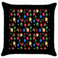 Gradient-christmas-pattern-design Throw Pillow Case (black)