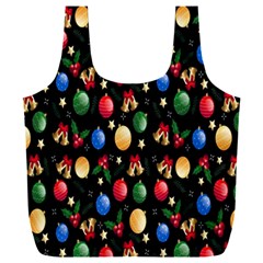 Gradient-christmas-pattern-design Full Print Recycle Bag (xxl) by nate14shop