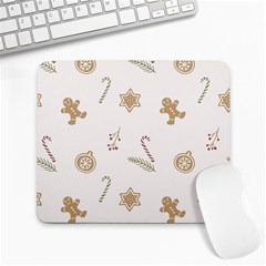 Hand-drawn-christmas-pattern Large Mousepads by nate14shop