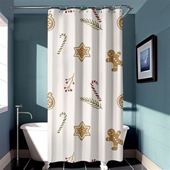 Hand-drawn-christmas-pattern Shower Curtain 36  X 72  (stall)  by nate14shop